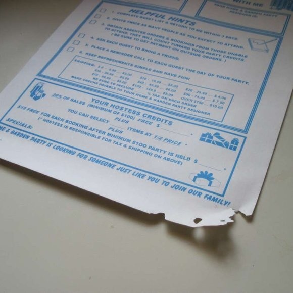 Home & Garden Party A Unique Work Opportunity Mini Catalog Sell Nostalgia Sample - Picture 5 of 7